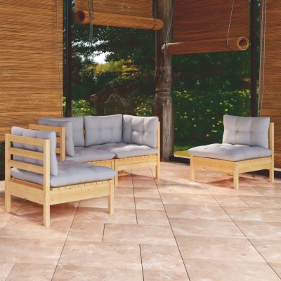 Garden set with gray...