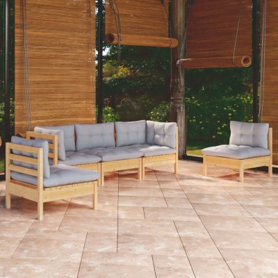 Garden set with gray...