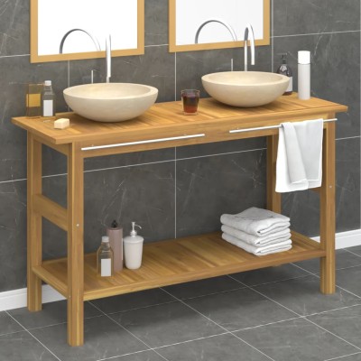 Bathroom cabinet with cream...