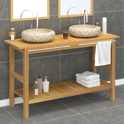 Bathroom cabinet with cream...