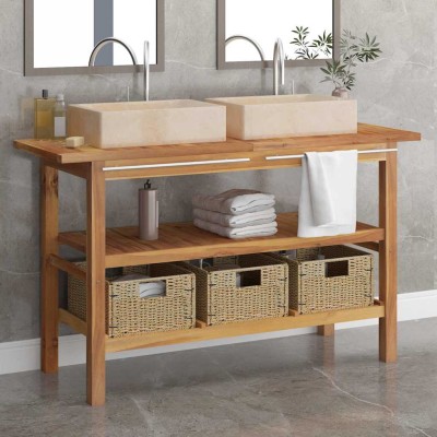 Bathroom cabinet with cream...