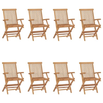 Folding garden chairs, 8...