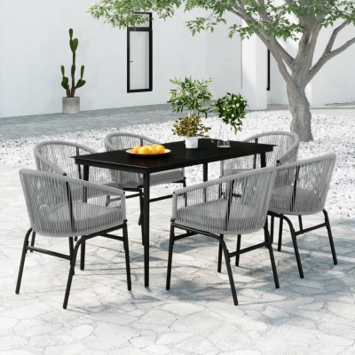 Garden dining set, 7...