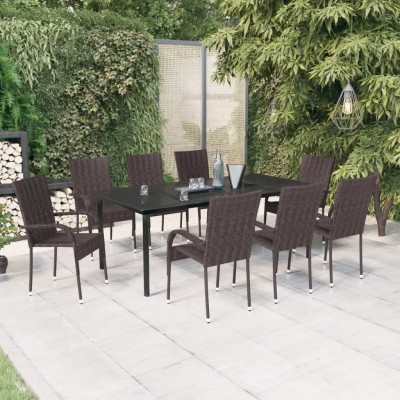 Garden set with cushions, 9...