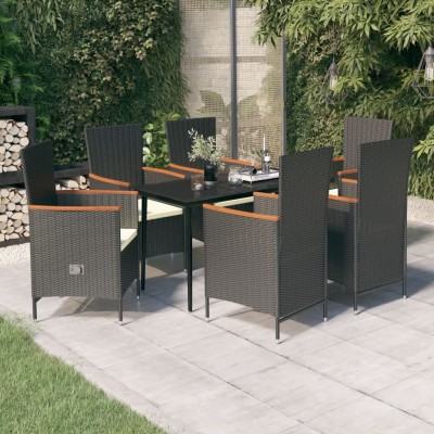 Garden set with cushions, 7...