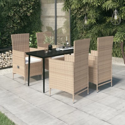 Garden set with cushions, 5...