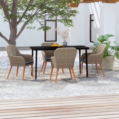 Garden set with cushions, 5...