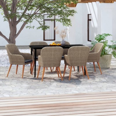 Garden dining set with...