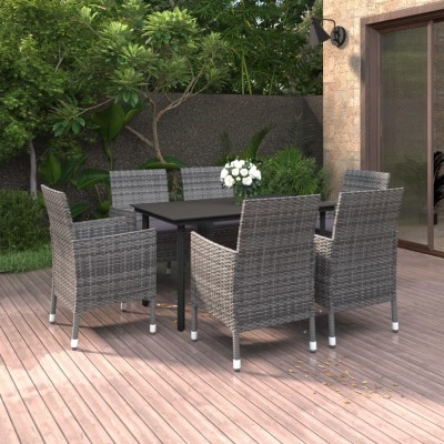 Garden set with cushions, 7...