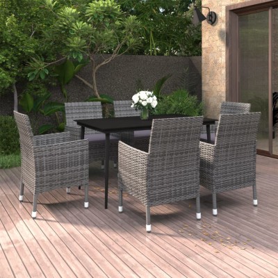 Garden set with cushions, 7...