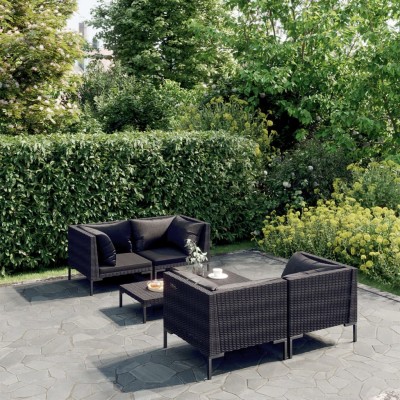Garden set with cushions, 5...