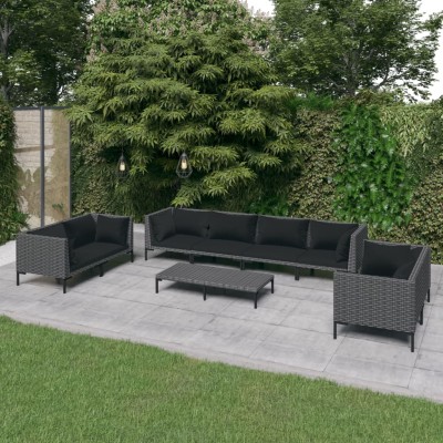 Garden set with cushions, 9...