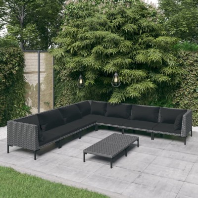 Garden set with cushions, 8...