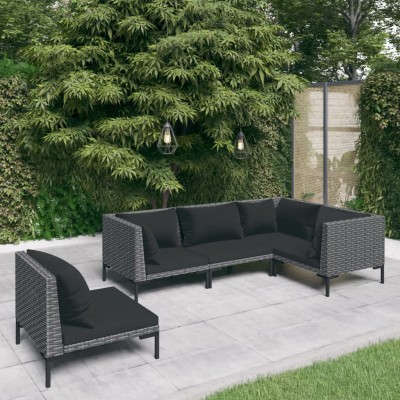 Garden set with cushions, 5...