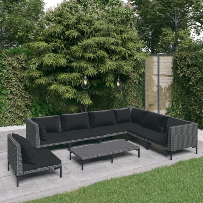 Garden set with cushions, 8...