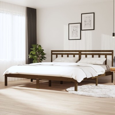 Bed frame, honey brown,...