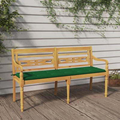 Batavia bench with green...