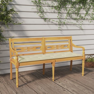 Batavia bench with cream...