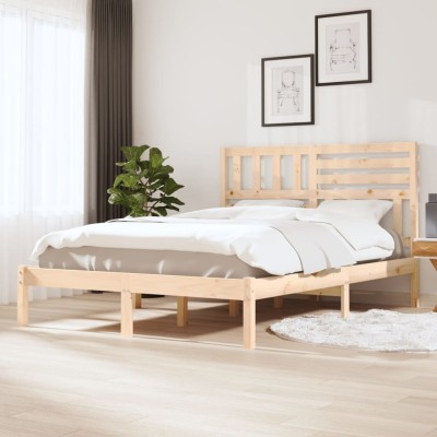 Bed frame, 135x190cm, solid...