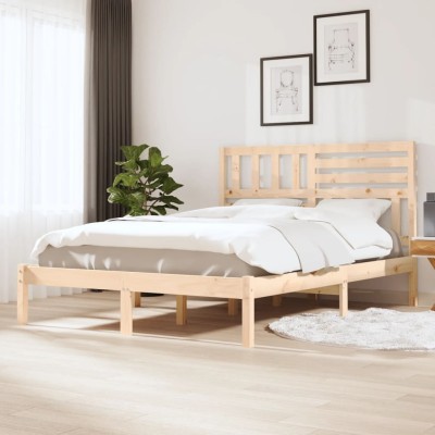 Bed frame, 140x190cm, solid...