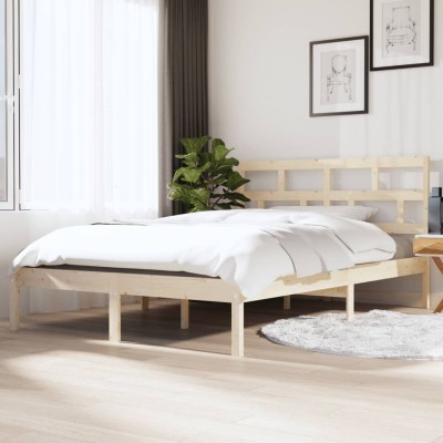 Bed frame, 140x190cm, solid...