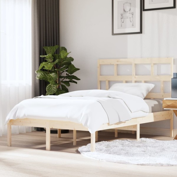 Bed frame, 140x200cm, solid pine wood