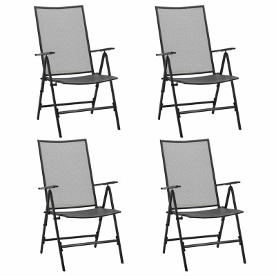 Folding mesh chairs, 4...