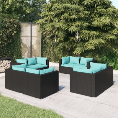 Garden set with cushions, 8...