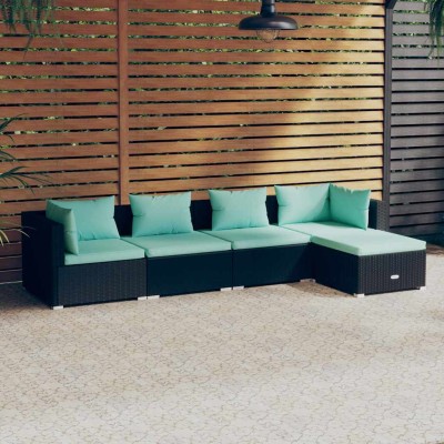 Garden set with cushions, 5...