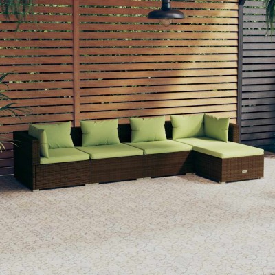 Garden set with cushions, 5...