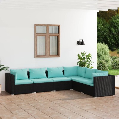 Garden set with cushions, 6...