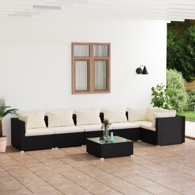 Garden set with cushions, 7...