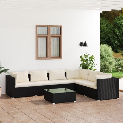 Garden set with cushions, 7...