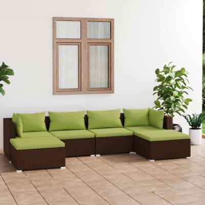 Garden set with cushions, 6...