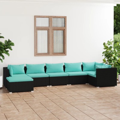 Garden set with cushions, 7...