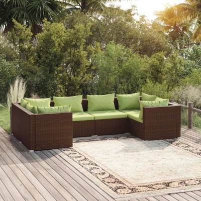 Garden set with cushions, 6...