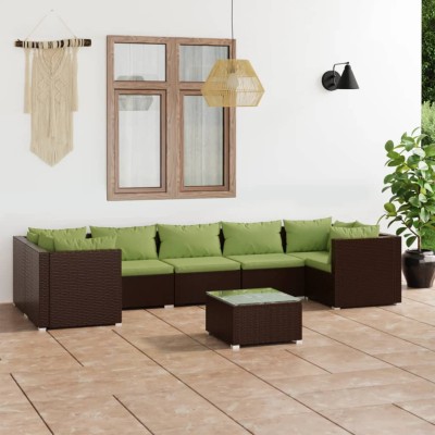 Garden set with cushions, 8...