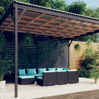 Garden set with cushions,...
