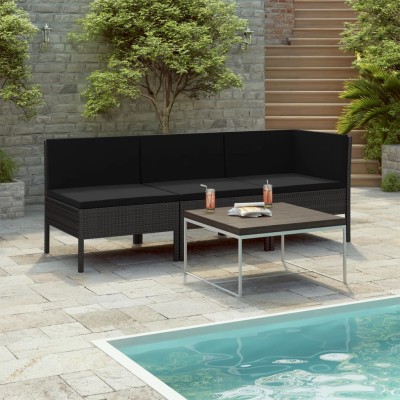 Garden set with cushions, 3...