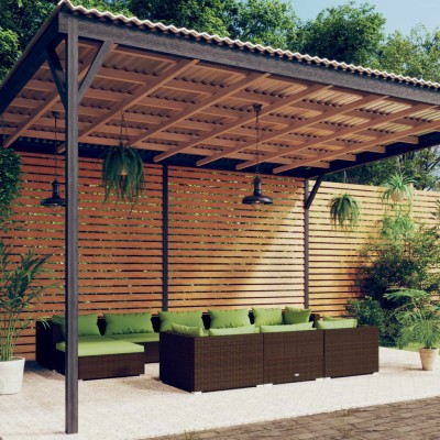 Garden set with cushions,...