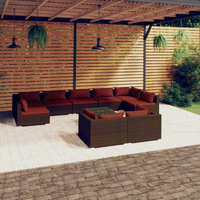 Garden set with cushions,...