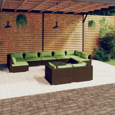 Garden set with cushions,...