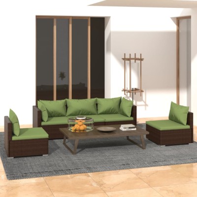 Garden set with cushions, 5...