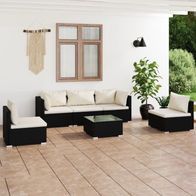 Garden set with cushions, 6...