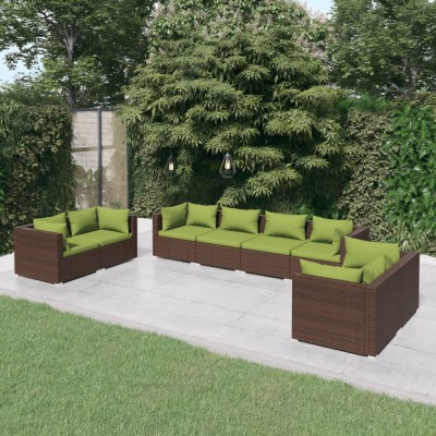 Garden set with cushions, 8...