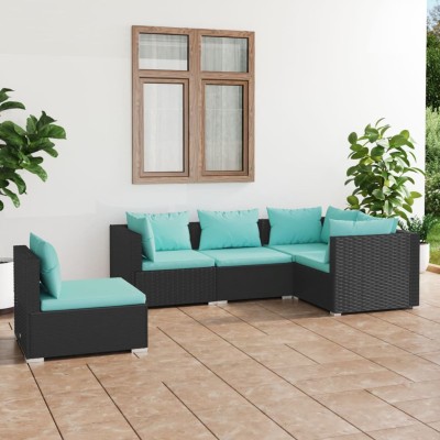 Garden set with cushions, 5...