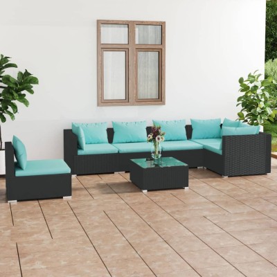 Garden set with cushions, 7...