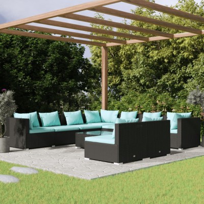 Garden set with cushions,...