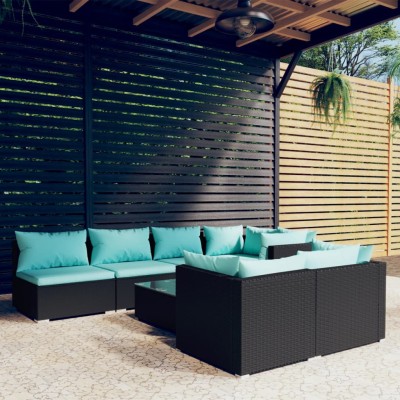 Garden set with cushions, 8...
