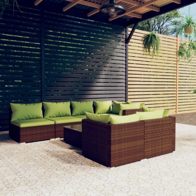 Garden set with cushions, 8...